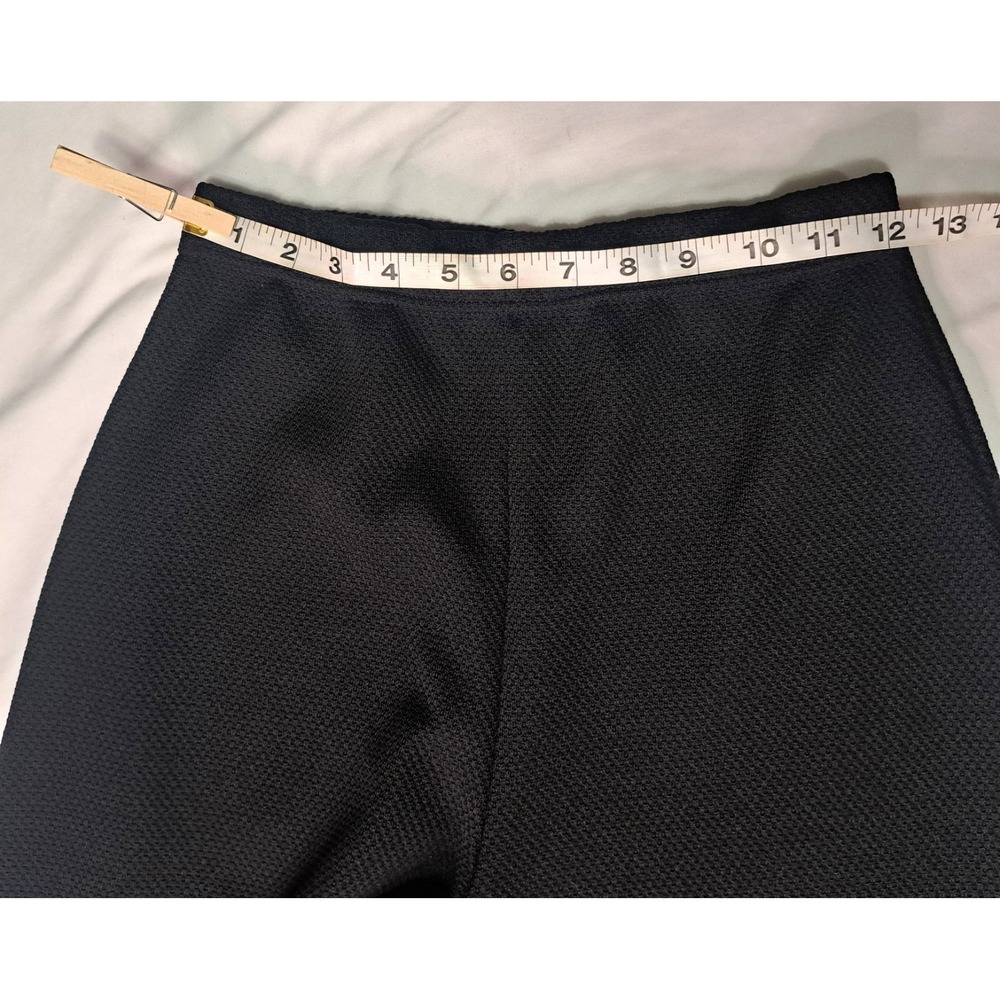 Sears Vtg Blk Ultra Wide Leg Pants 10 Hippie Whimsigoth Dark Academia Monochrome - Picture 7 of 14